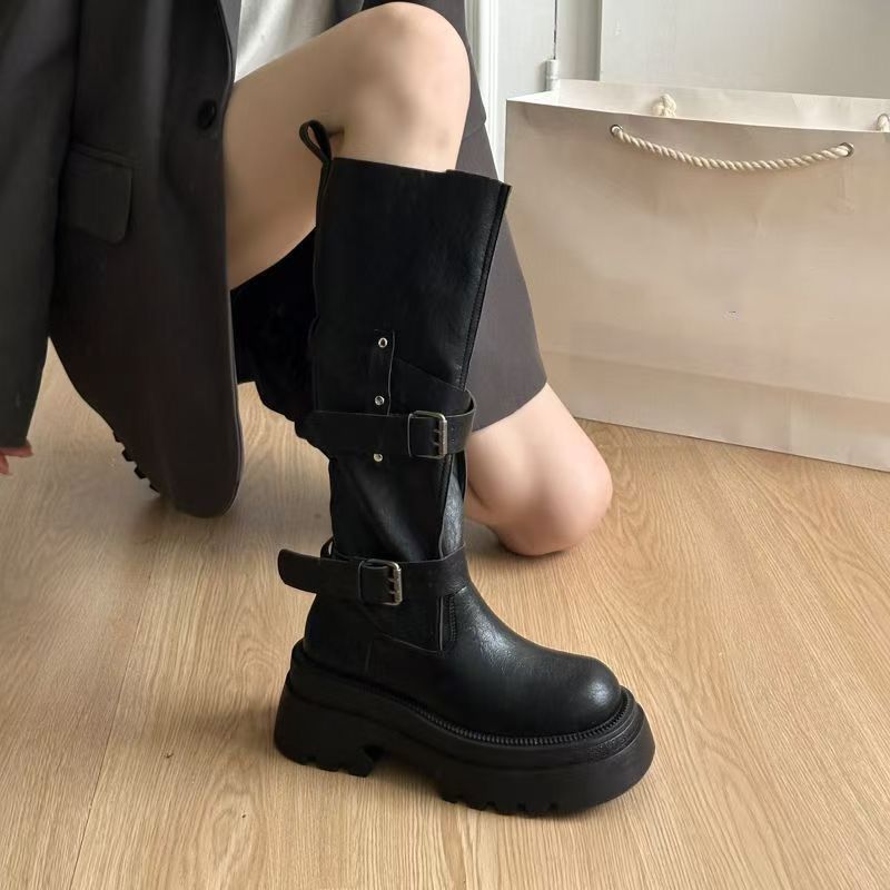 Belt Buckle Blank - Nouvelles Bottes Hautes Femme Vintage 2026