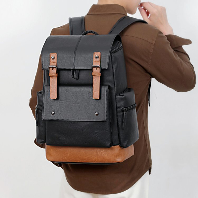 Leather Work Bag - Nouveau sac à dos en cuir