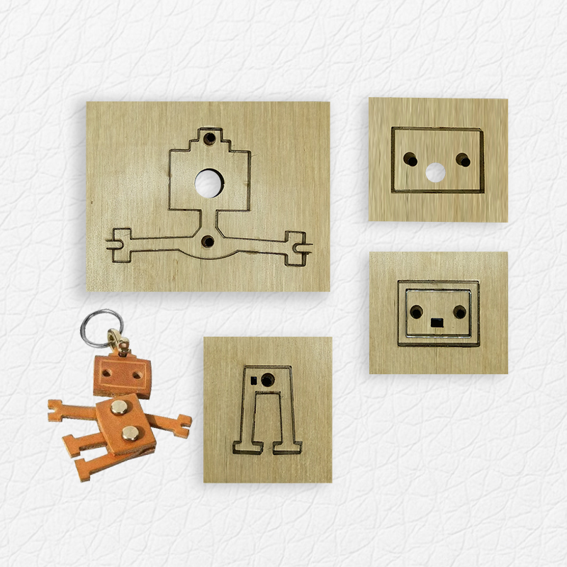 Leatherwork Embossing - 4 matrices de découpe pour cuir