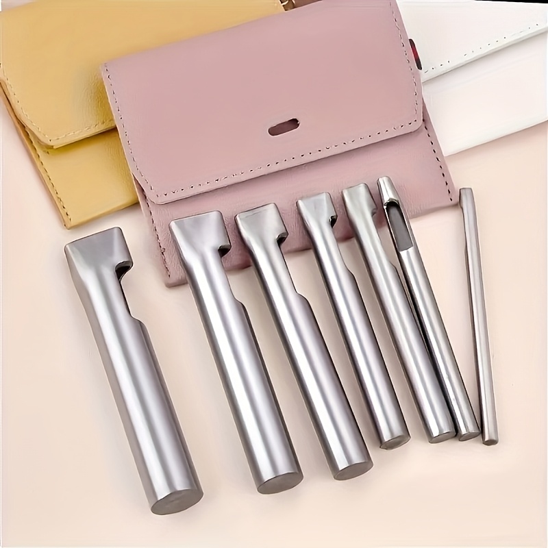 Leatherwork Punch - Lot de 5 poinçons ovales en