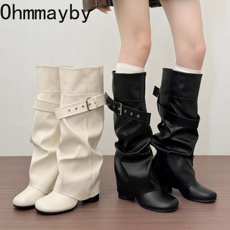 Belt Buckle Blank - Bottes hautes pour femmes de créateur