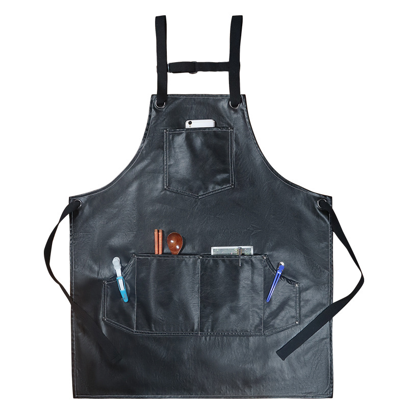 Leatherwork Logo - Bretelles de Serveur en Cuir Souple