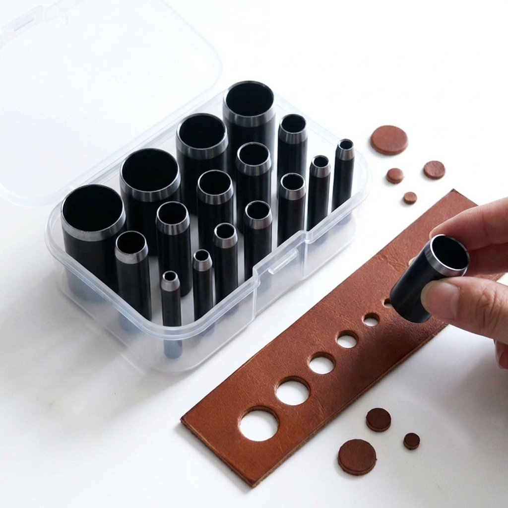 Leatherwork Punch - Perforateur de trous ronds professionnel pour