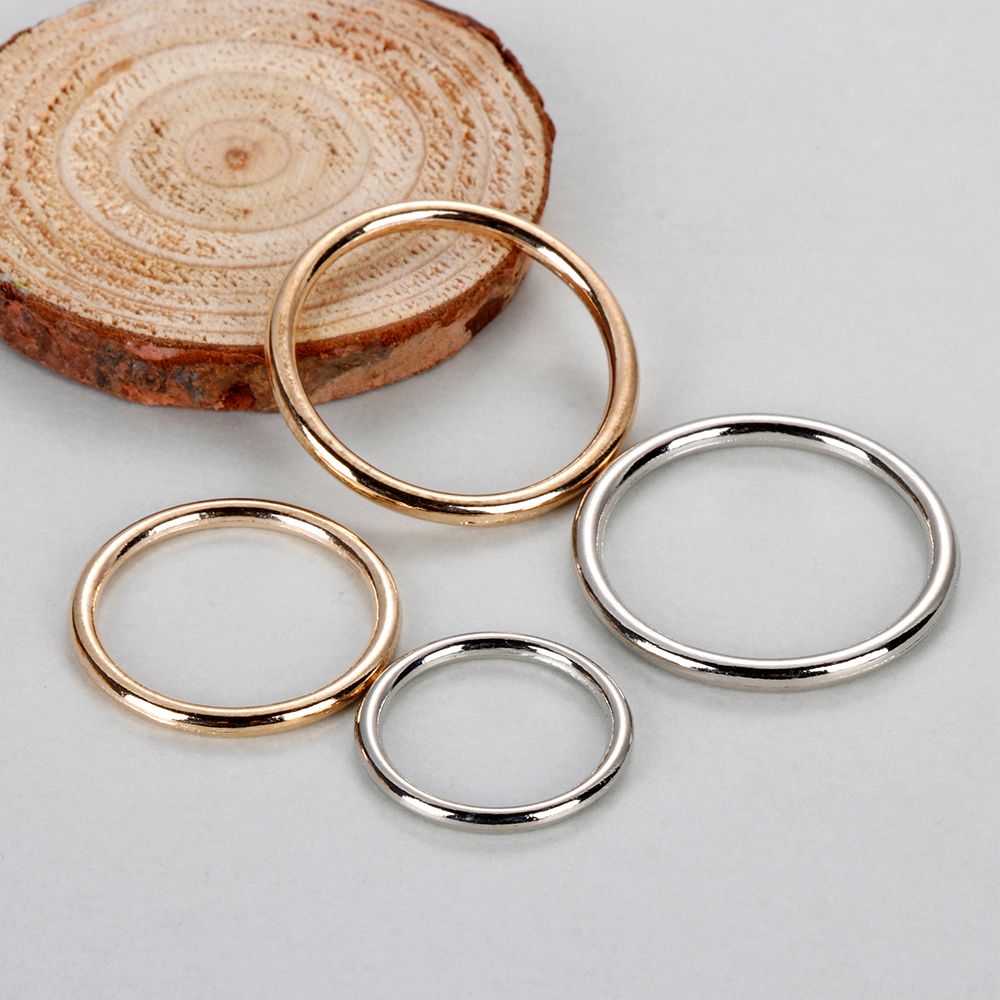 Belt Buckle Blank - Joint torique en métal pour sac