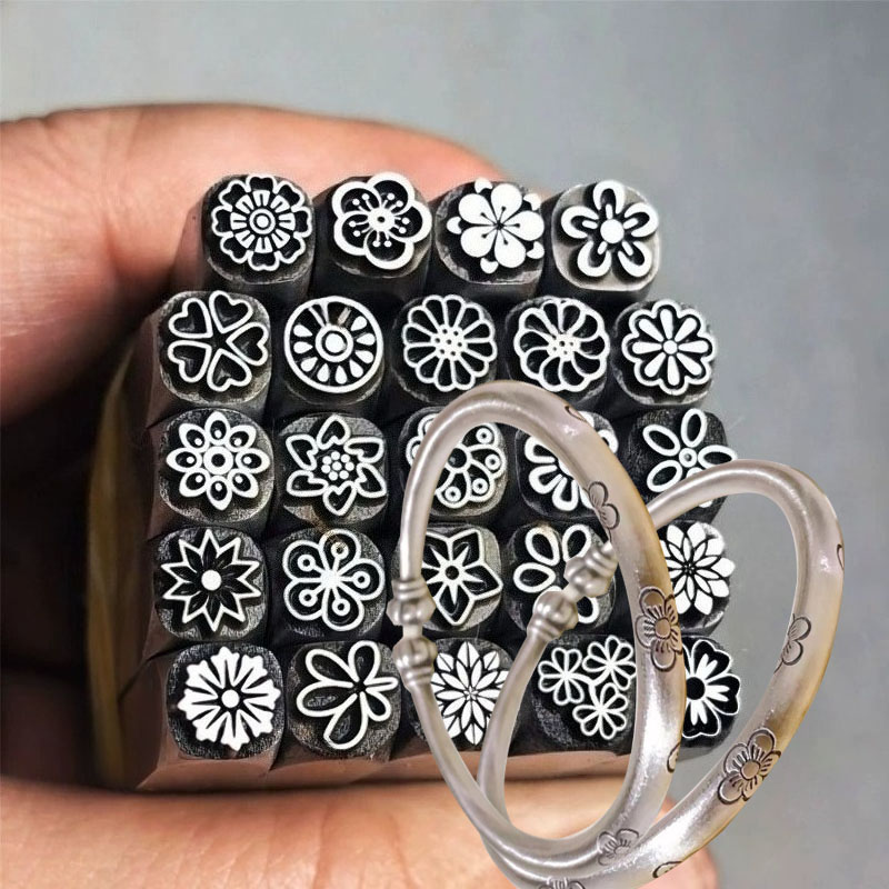 Leatherwork Embossing - Outil de poinçonnage métallique à motif