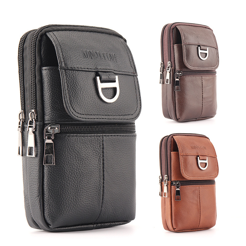 Leather Work Bag - Sac banane en cuir pour homme