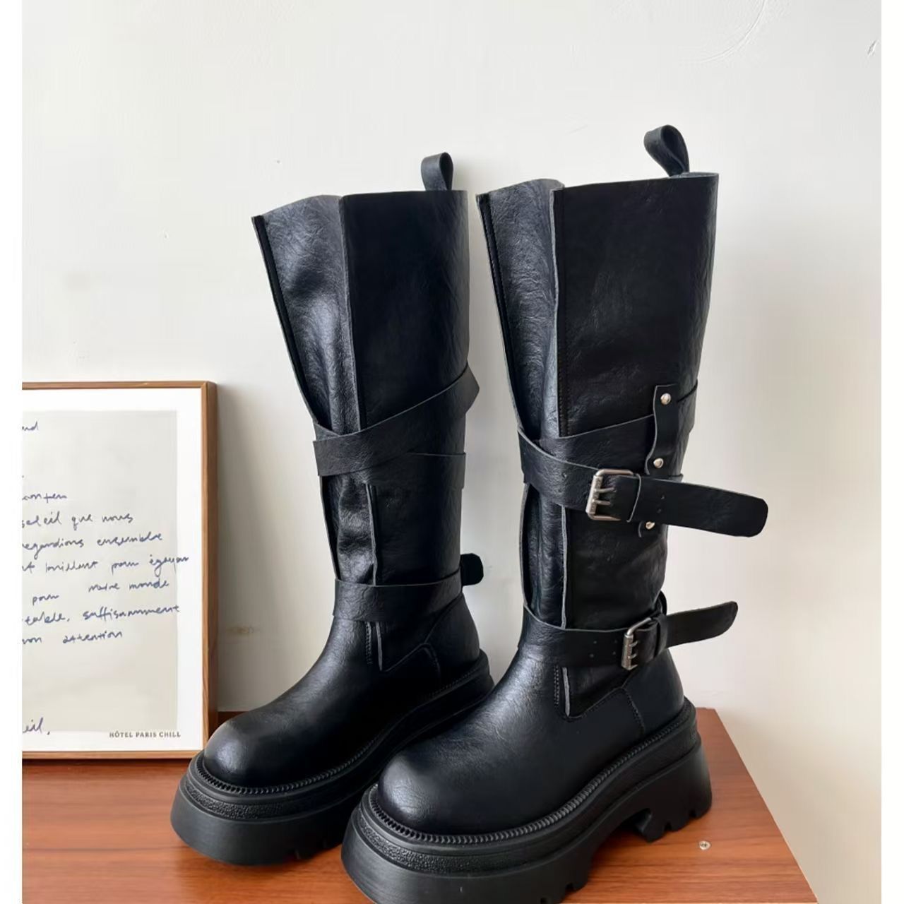 Nouvelles Bottes Hautes Femme  - Belt Buckle Blank avis et prix