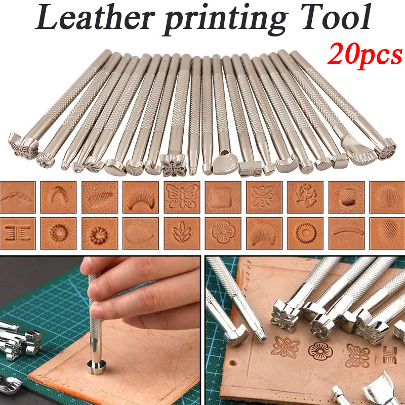 Kit de 20 outils de gravure et - Leatherwork Punch avis et prix