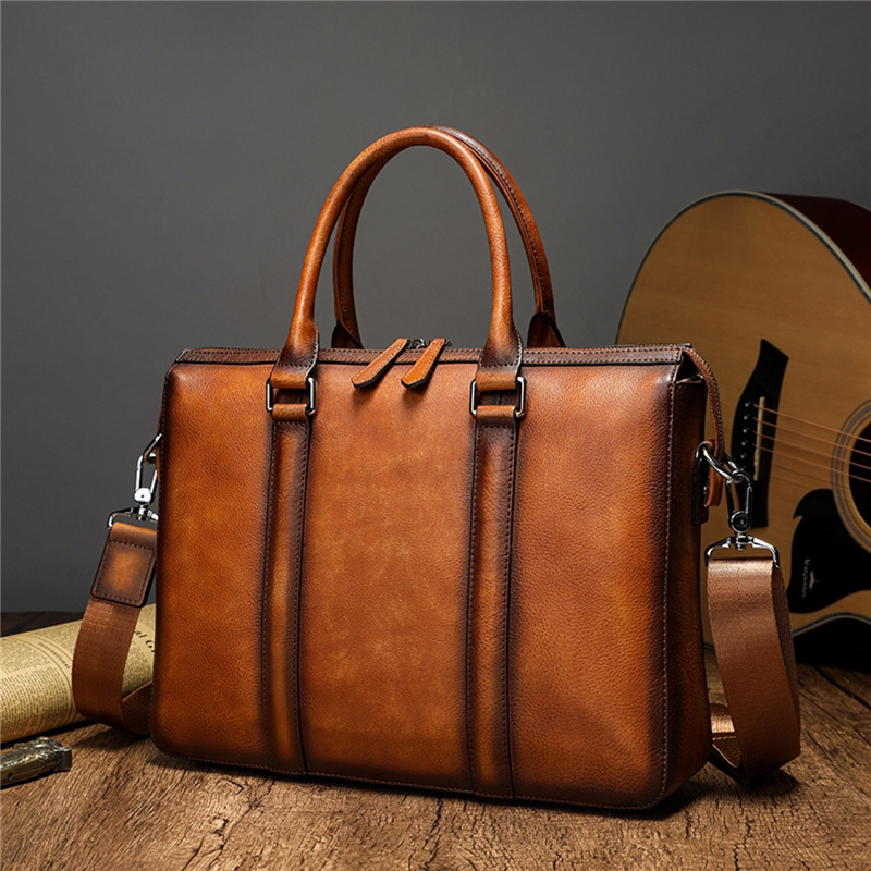 Porte-documents en cuir pleine - Leather Work Handbags avis et prix
