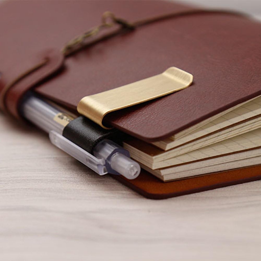 Porte-stylo en cuir et laiton  - Leather Work Diary avis et prix