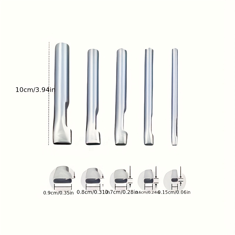 Lot de 5 poinçons ovales en cu - Leatherwork Punch avis et prix