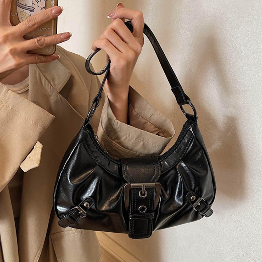 Sac à bandoulière plissé rétro - Leather Work Handbags avis et prix
