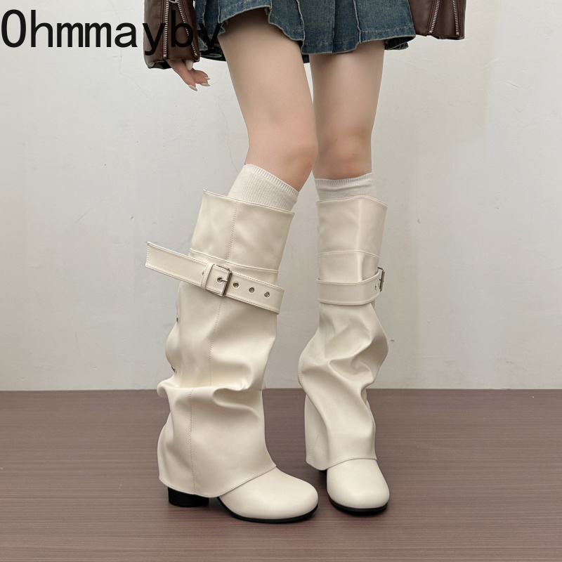 Bottes hautes pour femmes de c - Belt Buckle Blank avis et prix