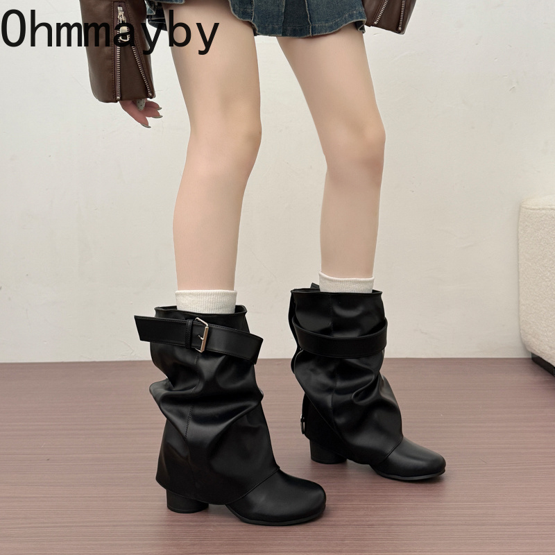 Nouvelles bottes en cuir soupl - Belt Buckle Blank avis et prix