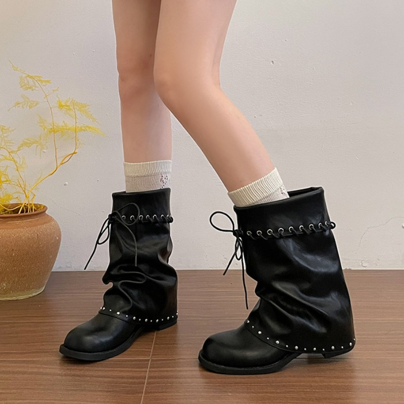 Bottes mi-mollet souples pour  - Belt Buckle Blank avis et prix