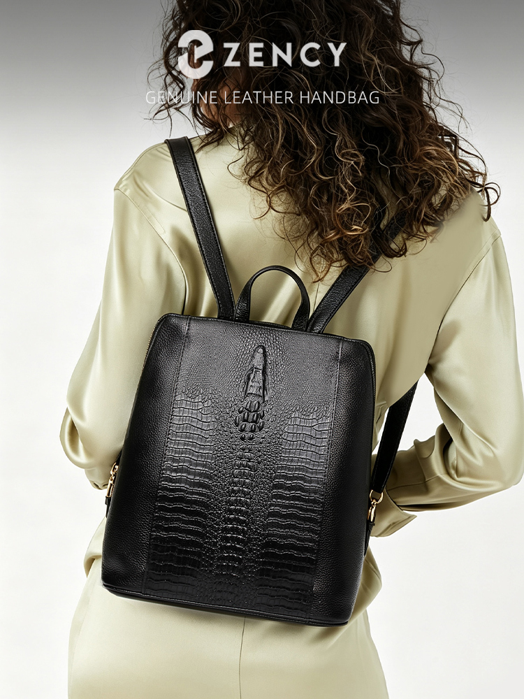 Sac à dos Zency en cuir de cro - Leather Work Bag avis et prix