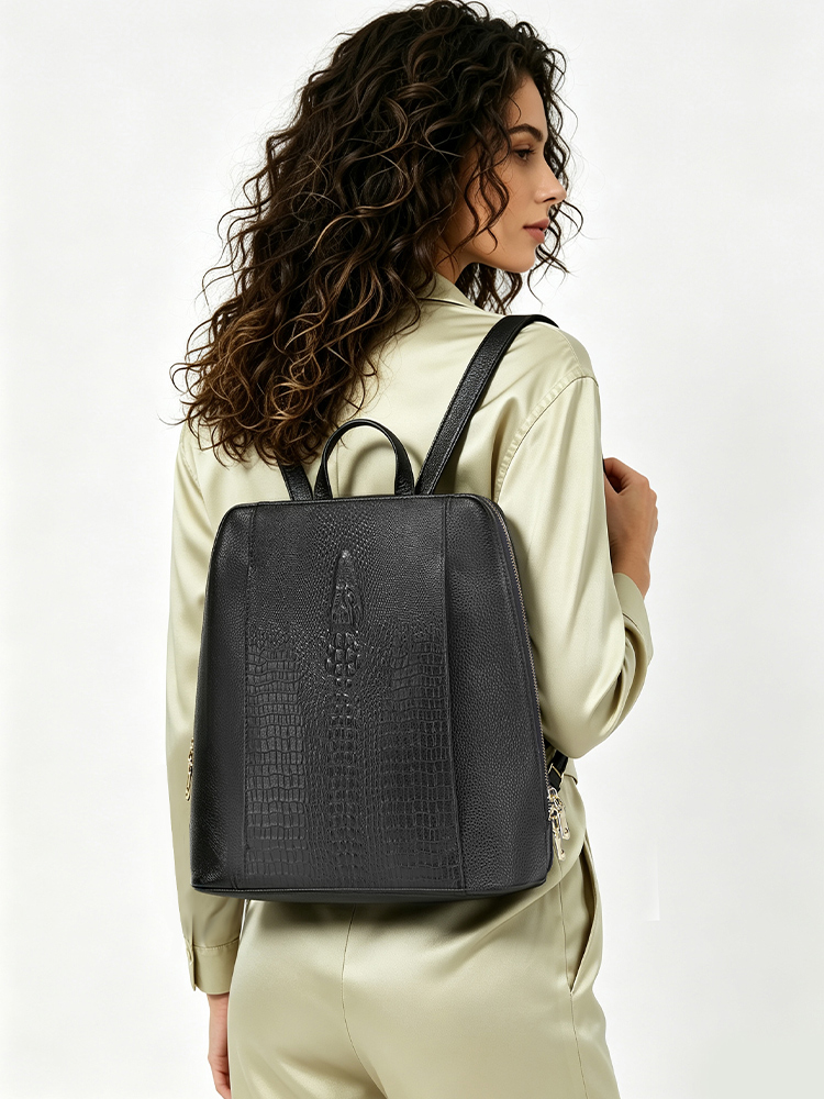 Sac à dos Zency en cuir de cro - Leather Work Bag avis et prix